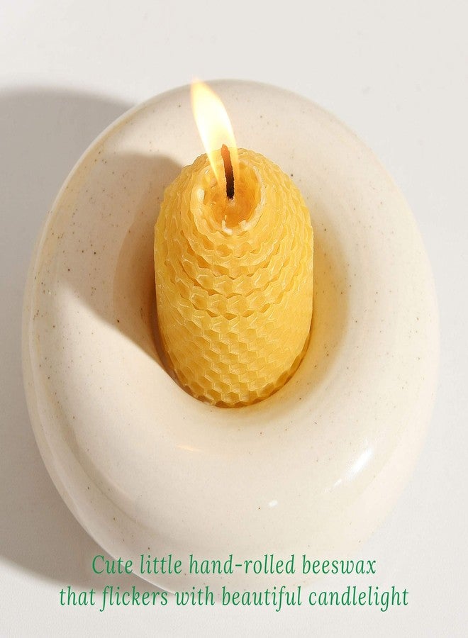 ENCANLIGHT Pure Beeswax Candles 12 Pack, Hand-Rolled Honeycomb Bees Wax Candle Votives, 3.5 Hours Burn Time Each, Non-Toxic and Dripless for Home Decor, Party, Gifts - Image 5